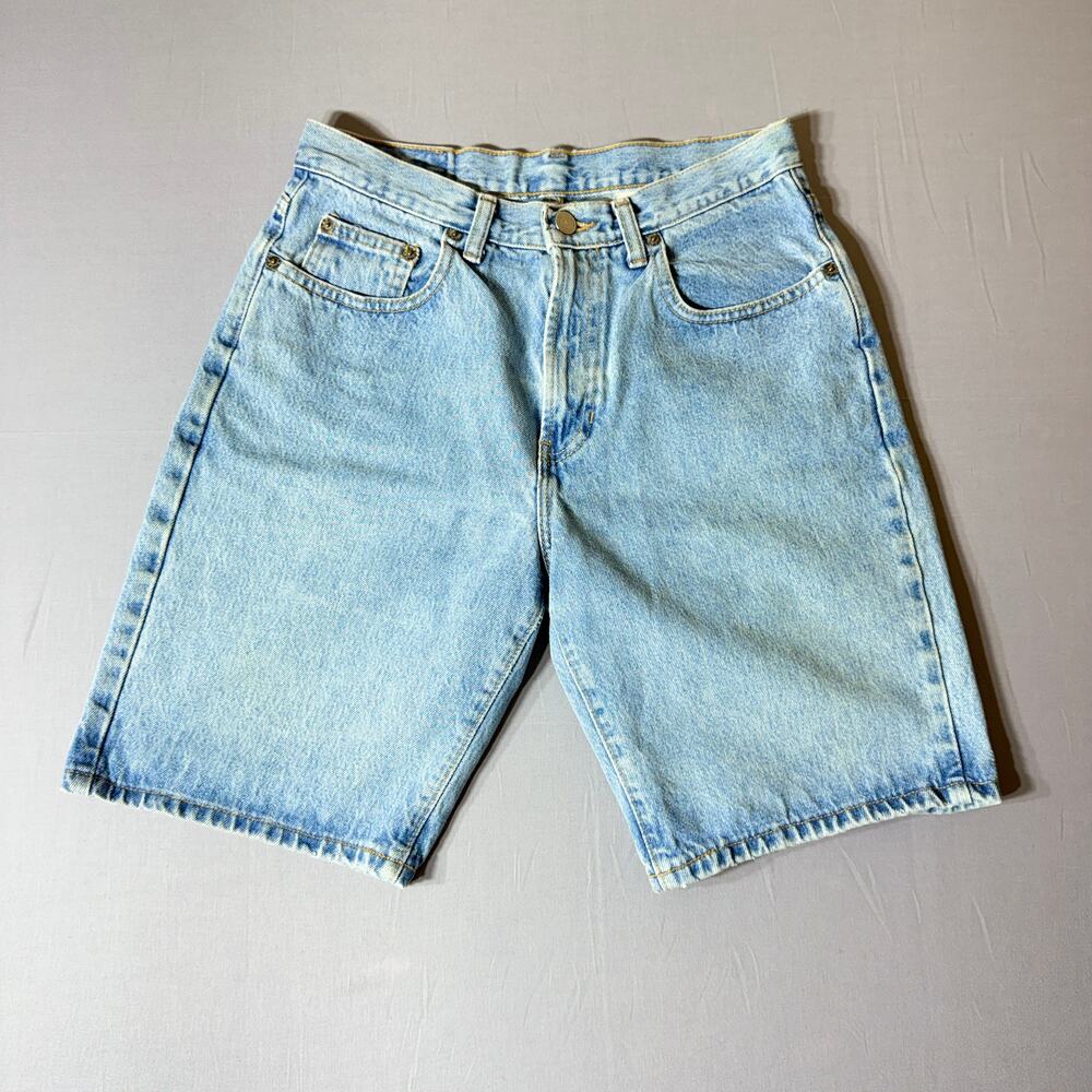 Vintage Gap Denim Loose Fit Shorts Light Wash Made in USA 90s Size 6 28 Waist